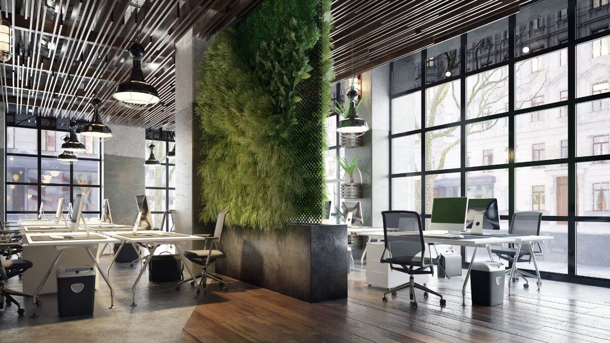a modern office design