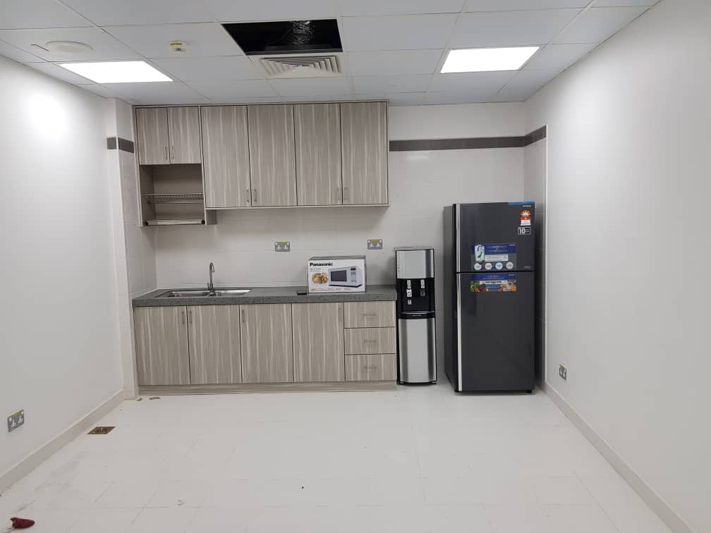 pantry setup in a new office